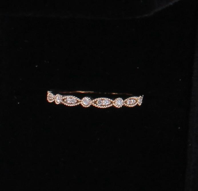 14KT ROSE GOLD .38 CT TW DIAMOND ETERNITY BAND 195-4215