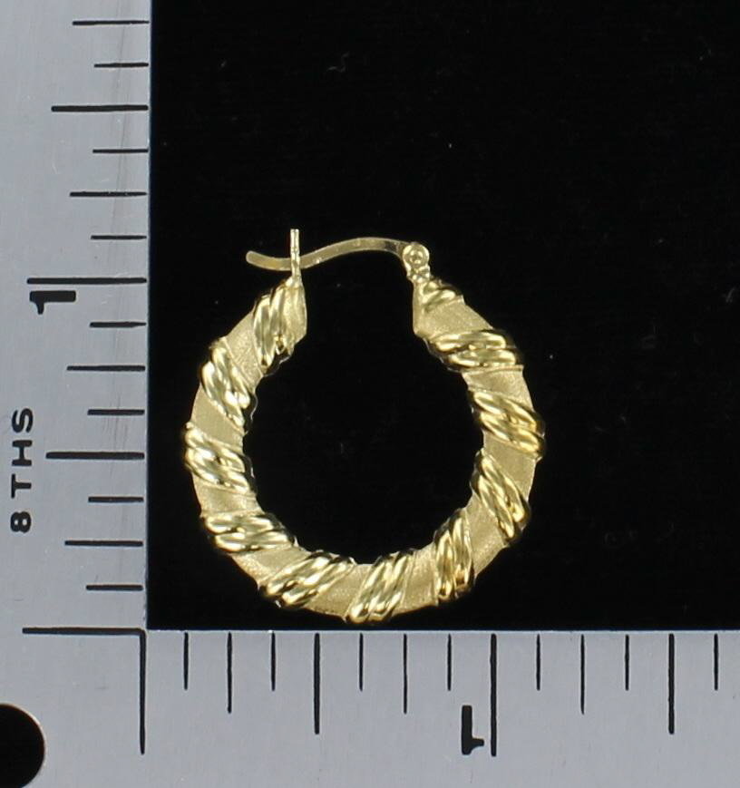 18KT HOOP EARRINGS