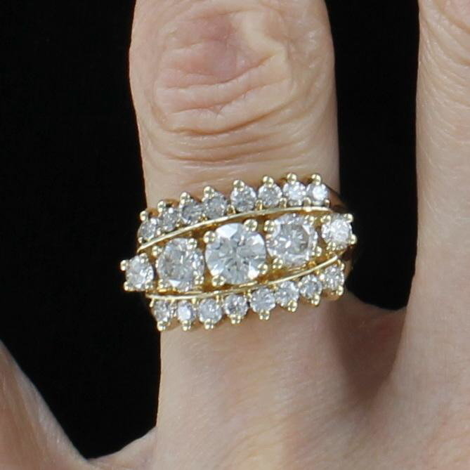 14KTY 1.30 CT TW DIAMOND RING