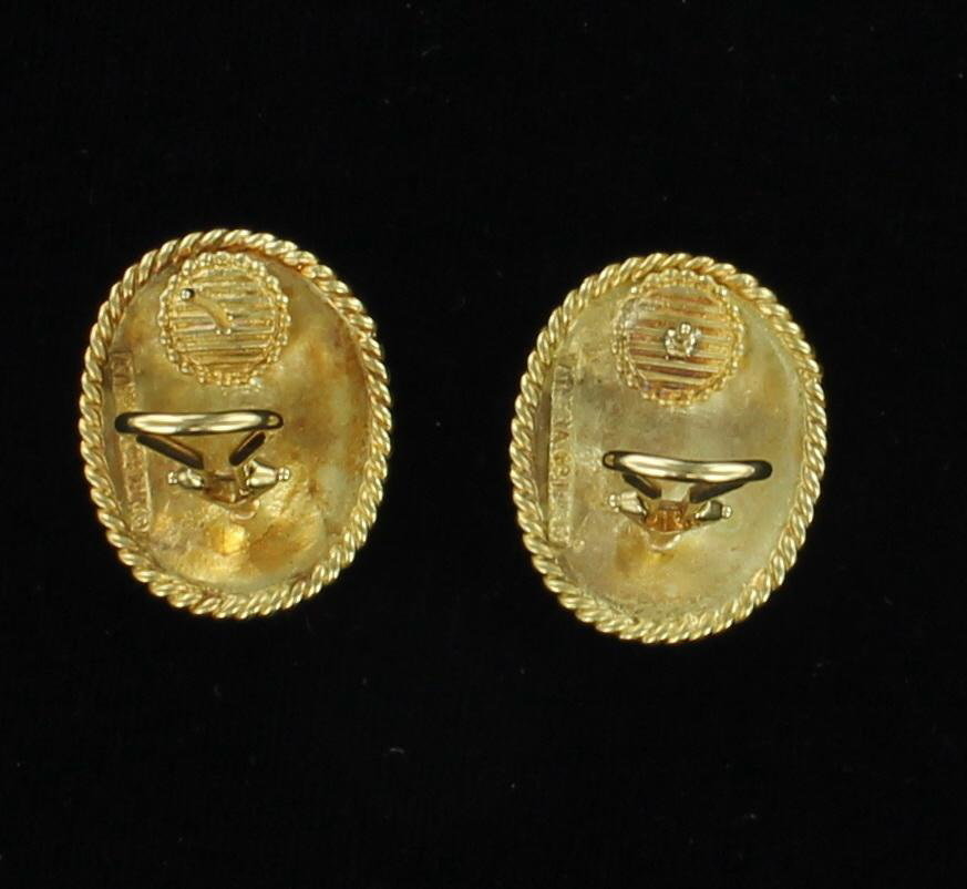 18KT ITALIAN EARRINGS CIRCA 1950