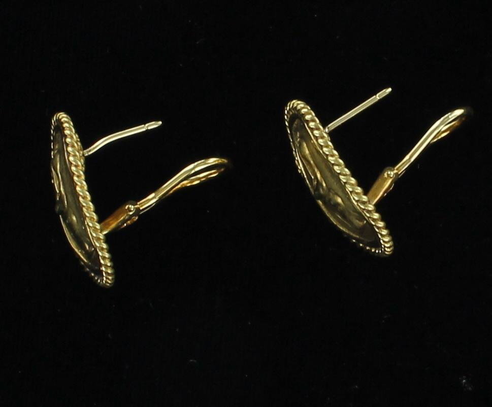 18KT ITALIAN EARRINGS CIRCA 1950