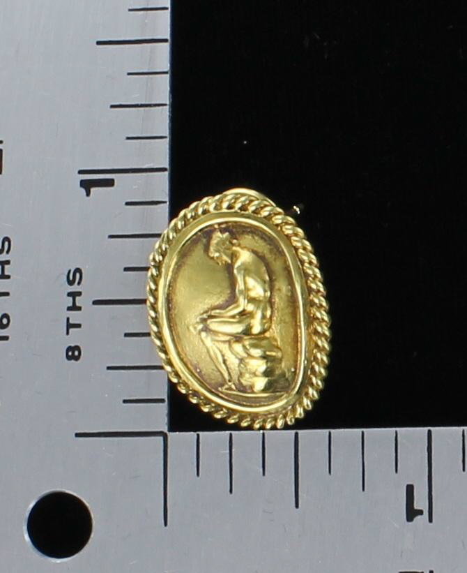 18KT ITALIAN EARRINGS CIRCA 1950
