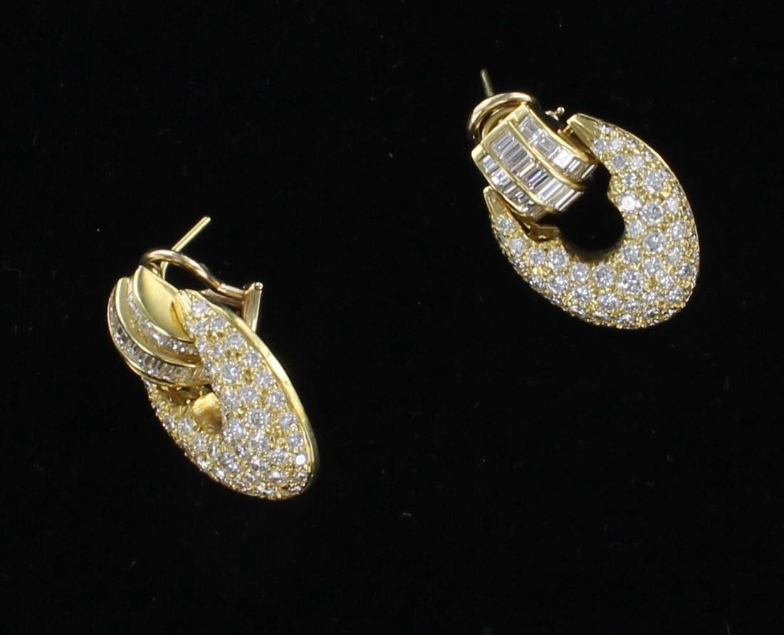 18KTY 5.50 CT TW DIAMOND EARRINGS