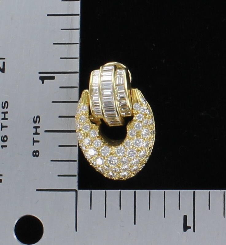 18KTY 5.50 CT TW DIAMOND EARRINGS