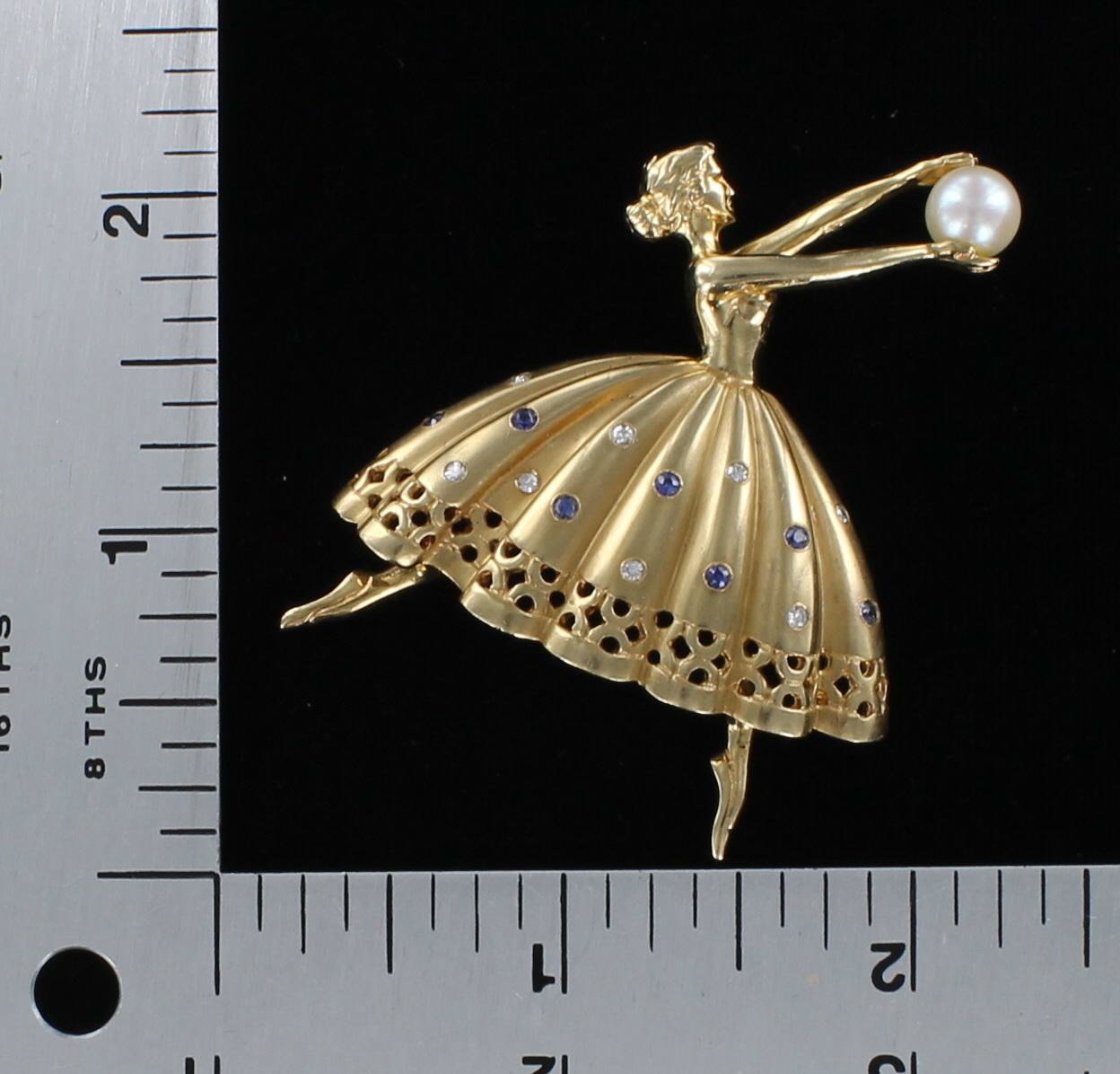 14KT BALLERIA PIN