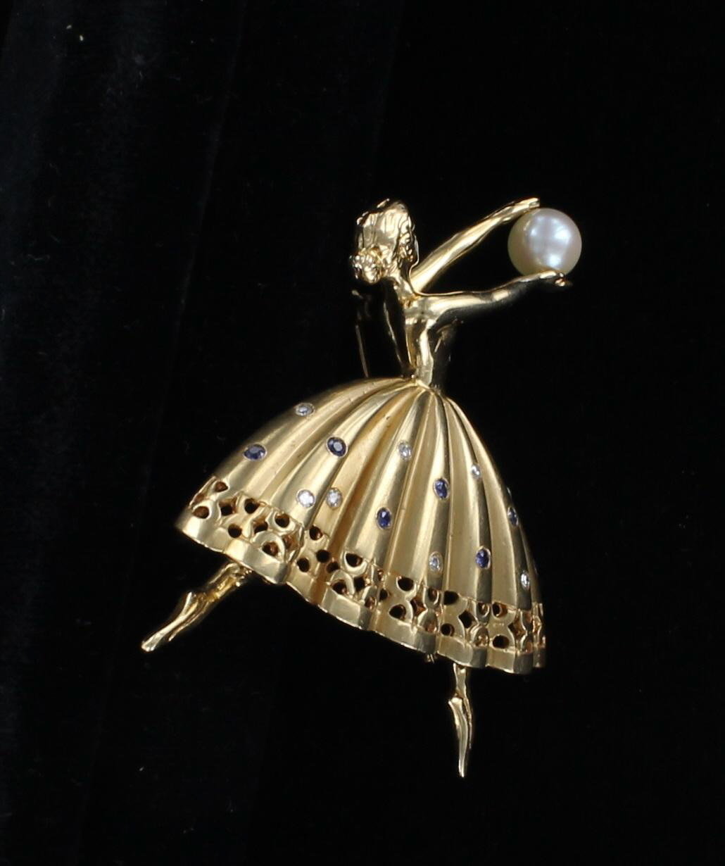 14KT BALLERIA PIN