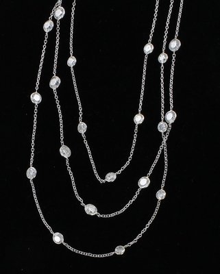 14KTW 22.5 CT TW DIAMOND CHAIN NECKLACE 14KTW 22.5 CT TW DIAMOND CHAIN NECKLACE