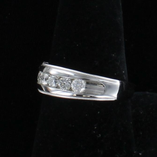 14KT 1.25 CT TW DIAMOND BAND