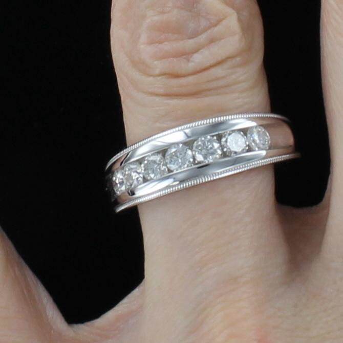 14KT 1.25 CT TW DIAMOND BAND
