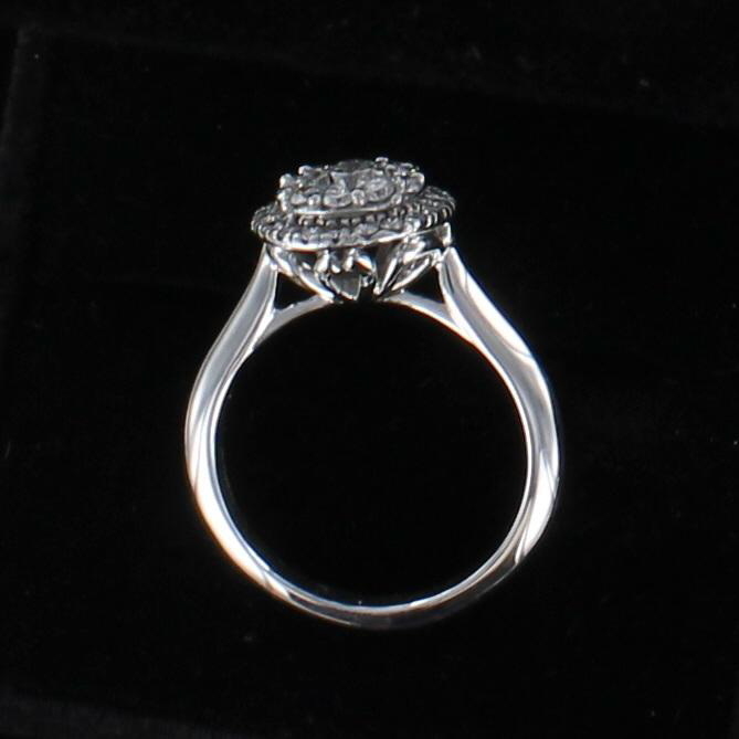 14KT 1.5 CT TW ROUND BRILLIANT DIAMOND ENGAGEMENT RING