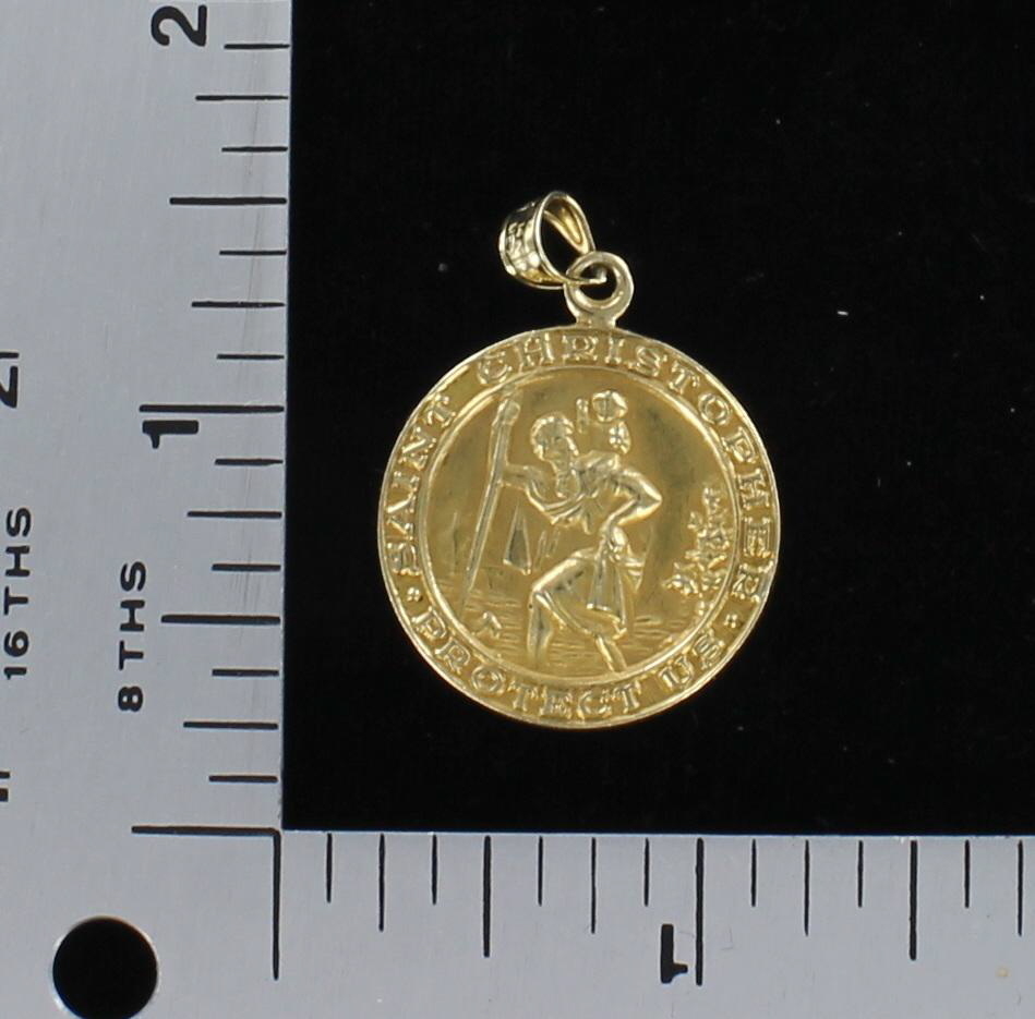 14KTY ST. CHRISTOPHER'S MEDAL