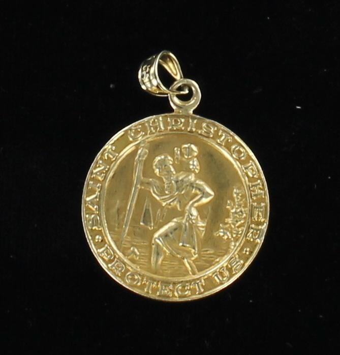 14KTY ST. CHRISTOPHER'S MEDAL