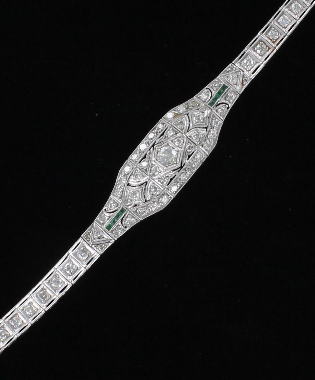 ART DECO DIAMOND BRACELET 036-823