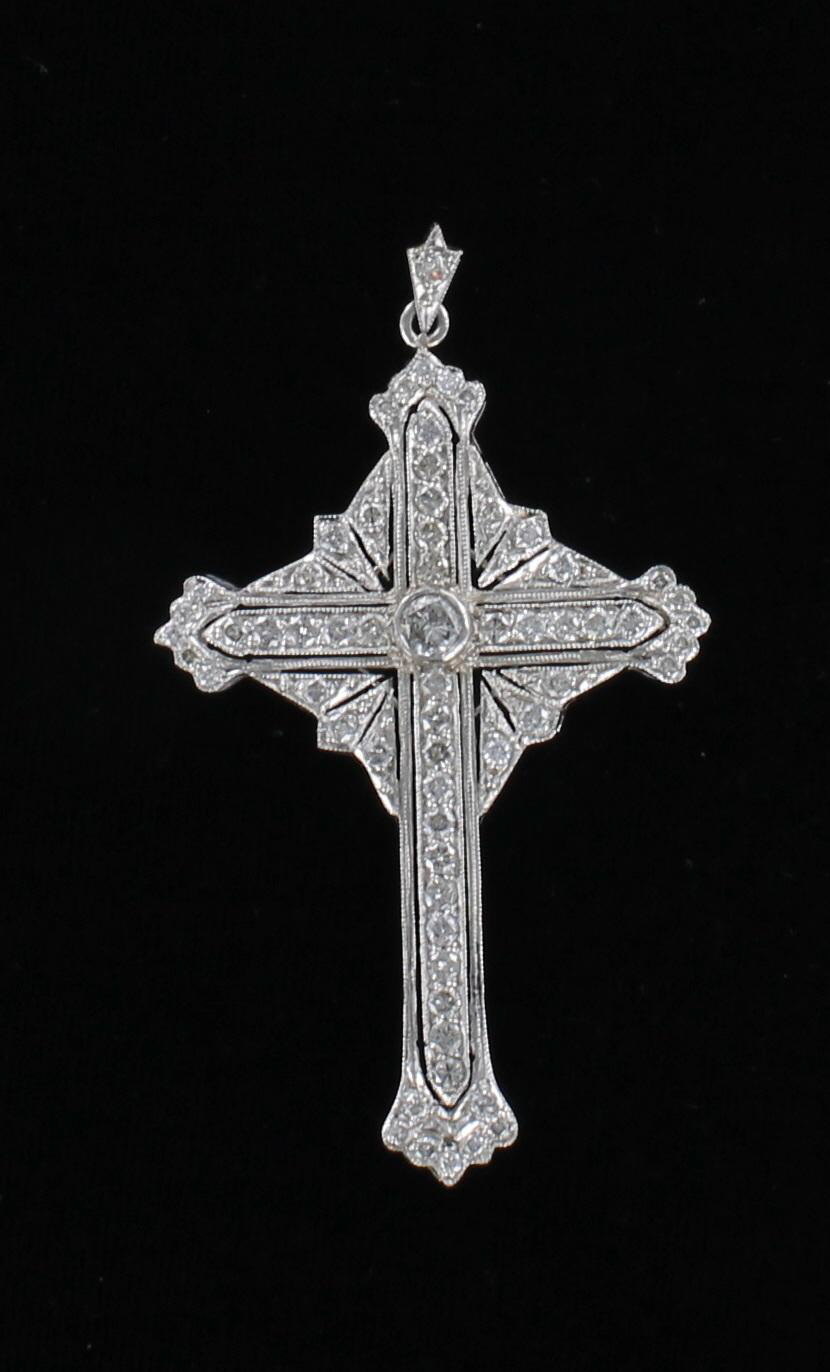PLATINUM DIAMOND CROSS 205-2625