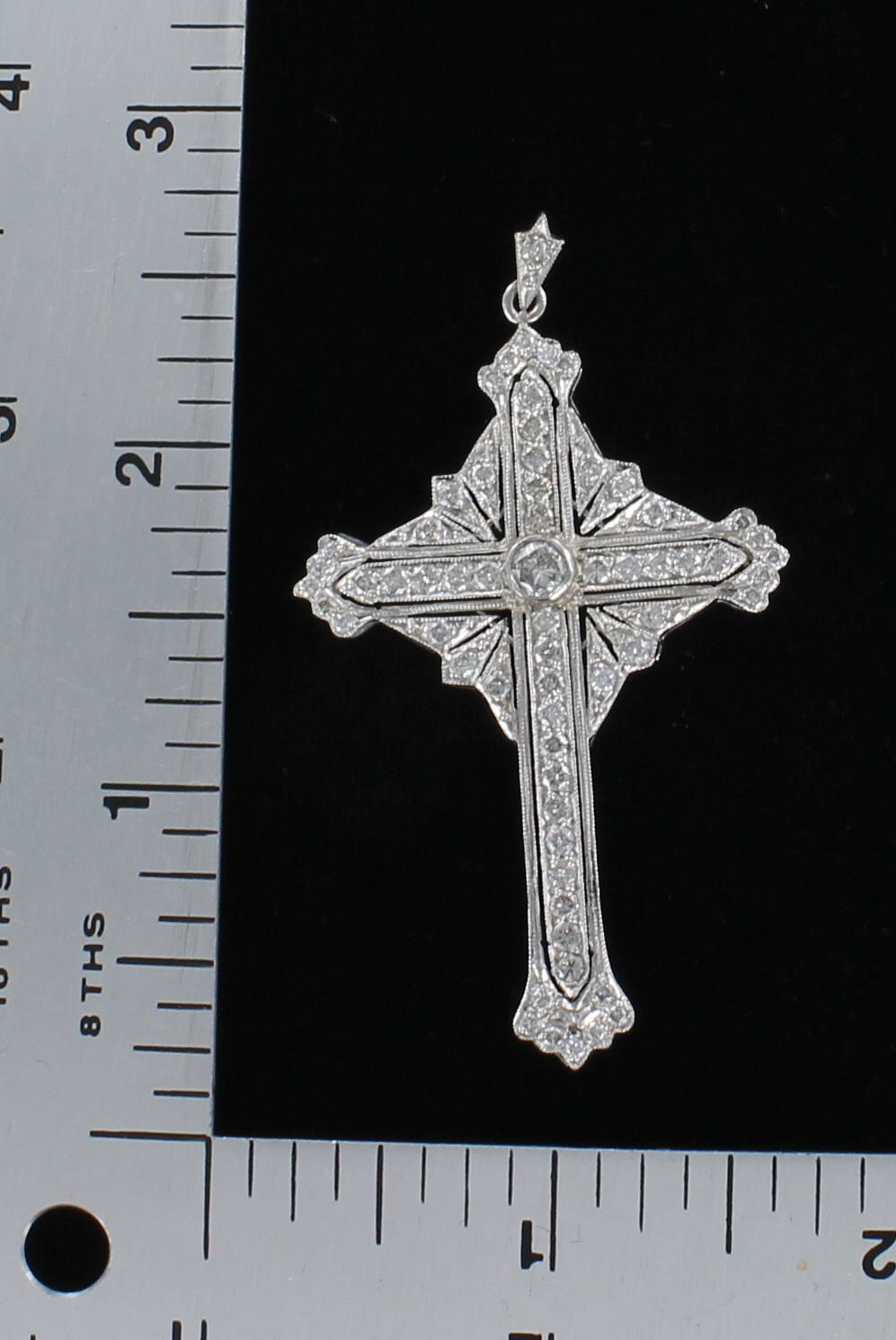 PLATINUM DIAMOND CROSS