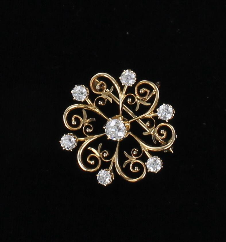 14KT DIAMOND PIN/PENDANT