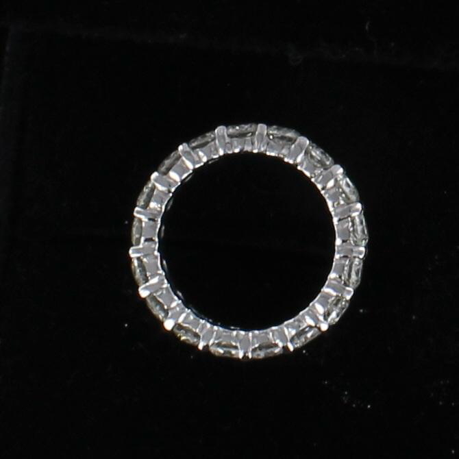 14KT DIAMOND ETERNITY BAND, SZ 5