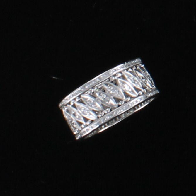 14KTW DIAMOND ETERNITY BAND, SZ 6.75