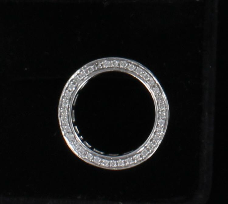 18KTW BAGUETTE DIAMOND BAND, SIZE 6.5