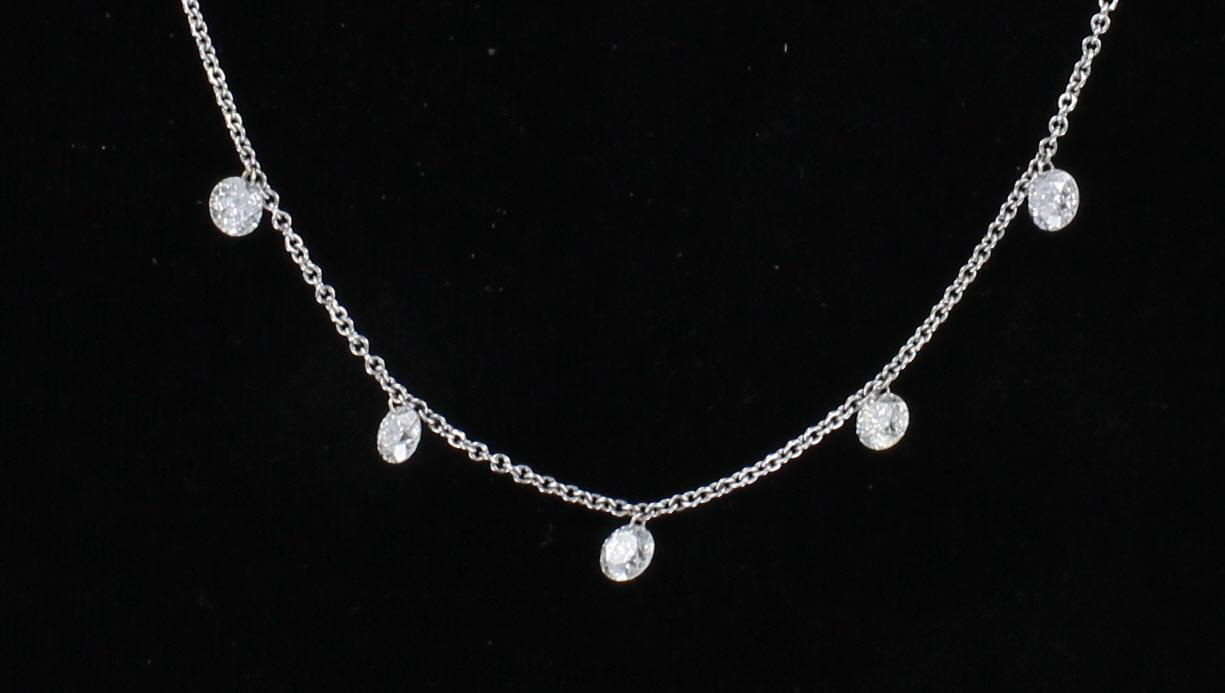 14KTW 1.22 CT TW DIAMOND NECKLACE