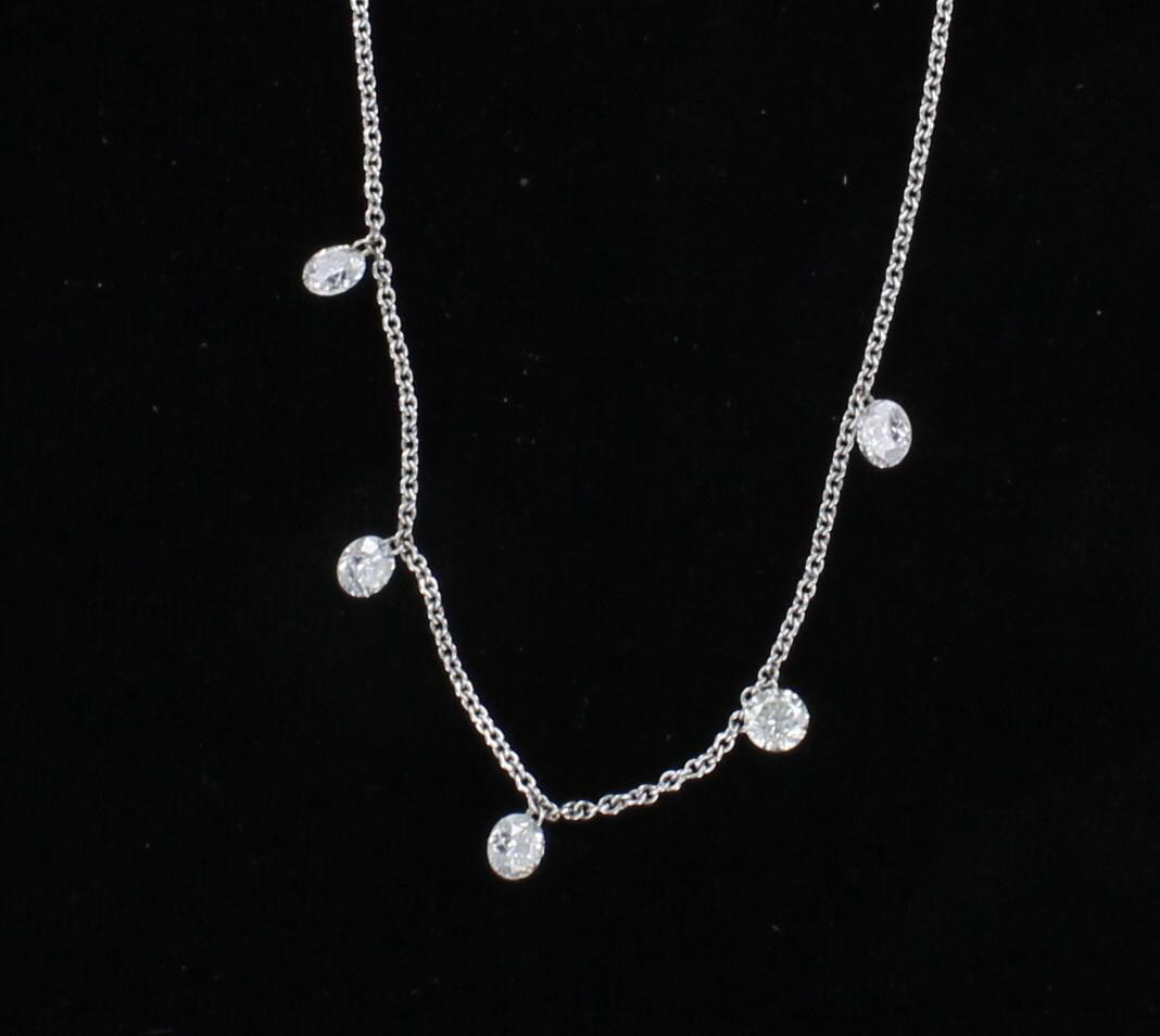 14KTW 1.22 CT TW DIAMOND NECKLACE