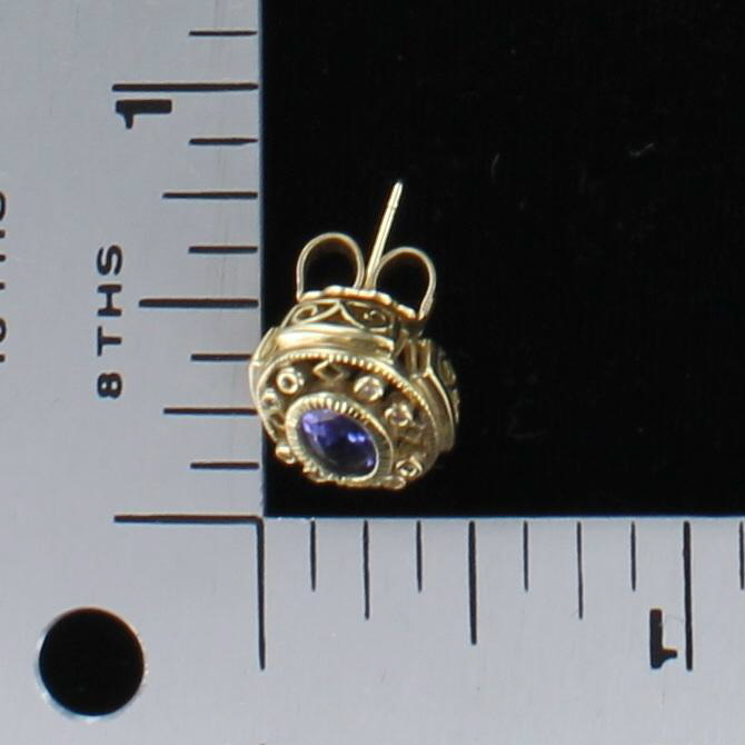 14KTY 2.0 CT TW SAPPHIRE EARRINGS