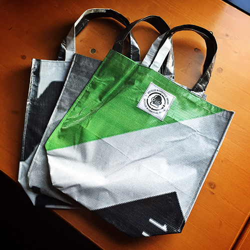 Upcycled Growler Tote