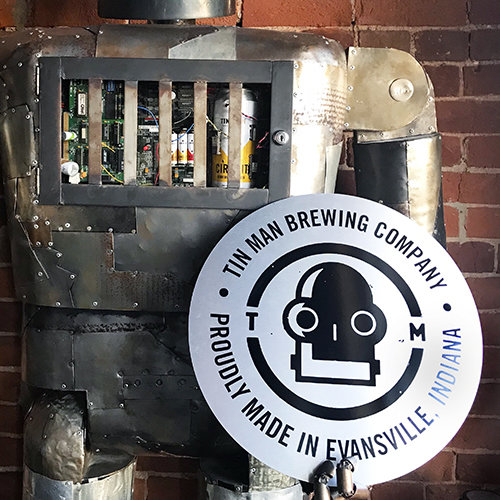 Tin Man Round Sign
