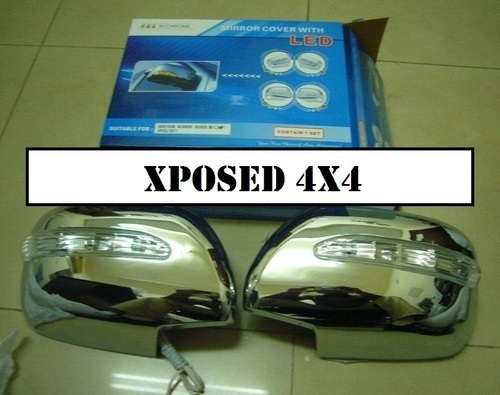 Chrome Mirror Covers With Blinker Lights 00057
