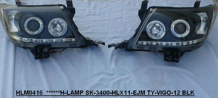 2014 Toyota Hilux Head Lights angel eyes pair 0000068