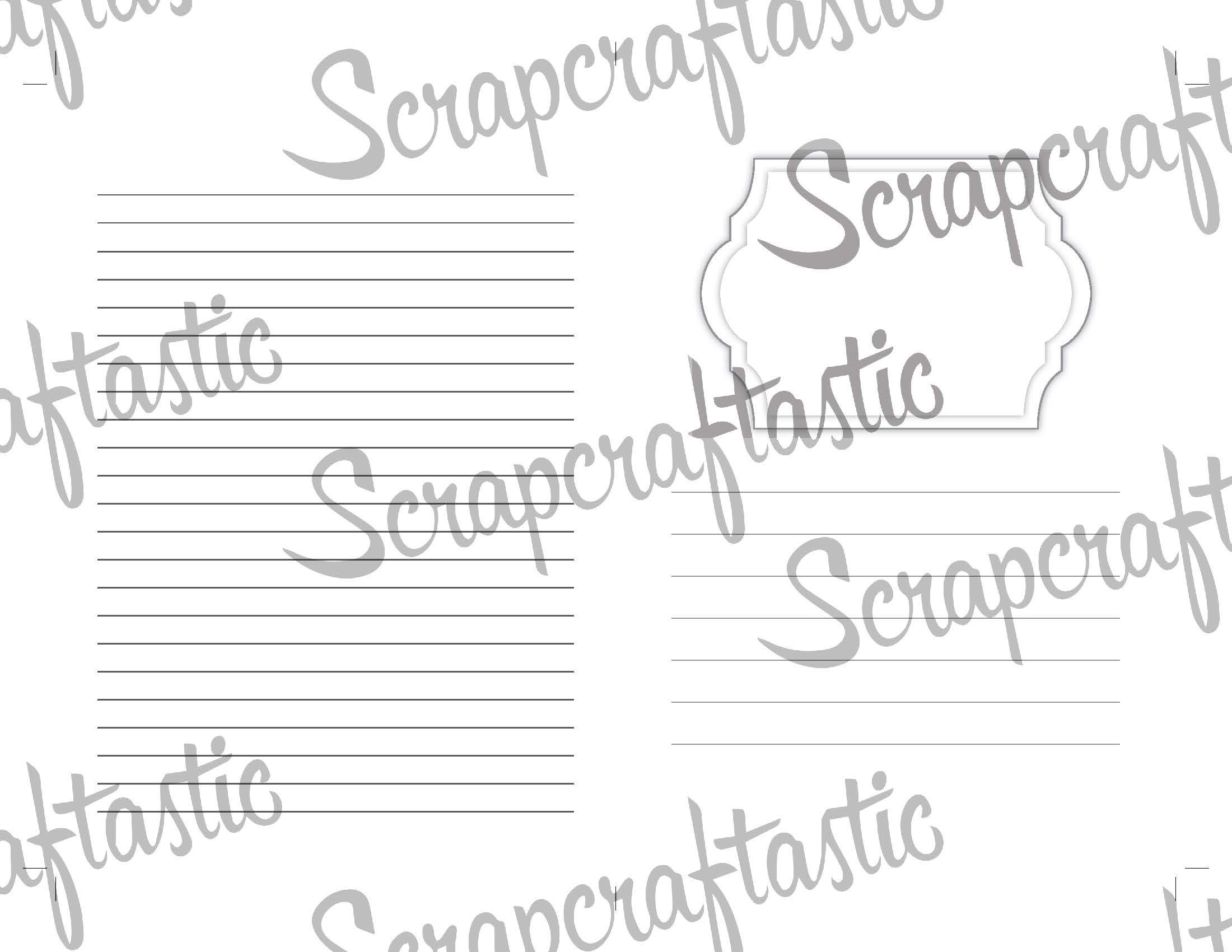 Full Month Notebook: Extended Daily B6 Printable Traveler's Notebook Insert with MO2P, WO1P Horizontal and DO1P Daily Schedule Pages
