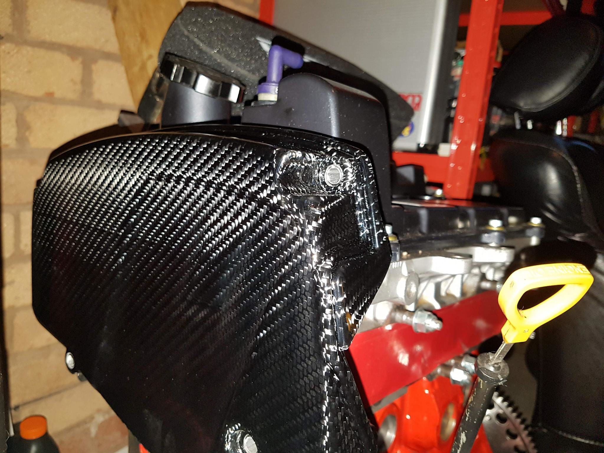 Timing belt cover from Carbon Fiber