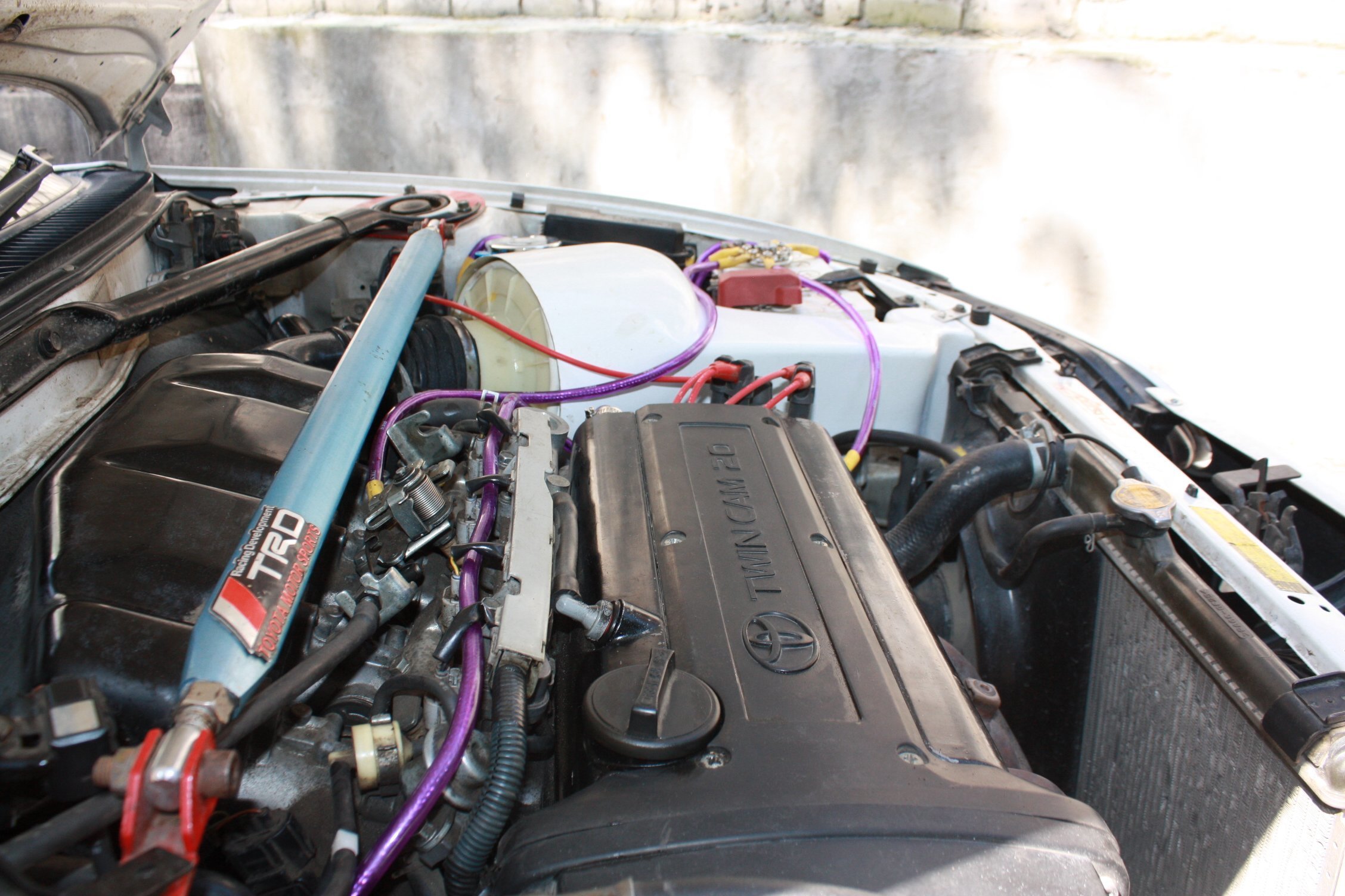 Cold air intake + Filter for engine 4A-GE