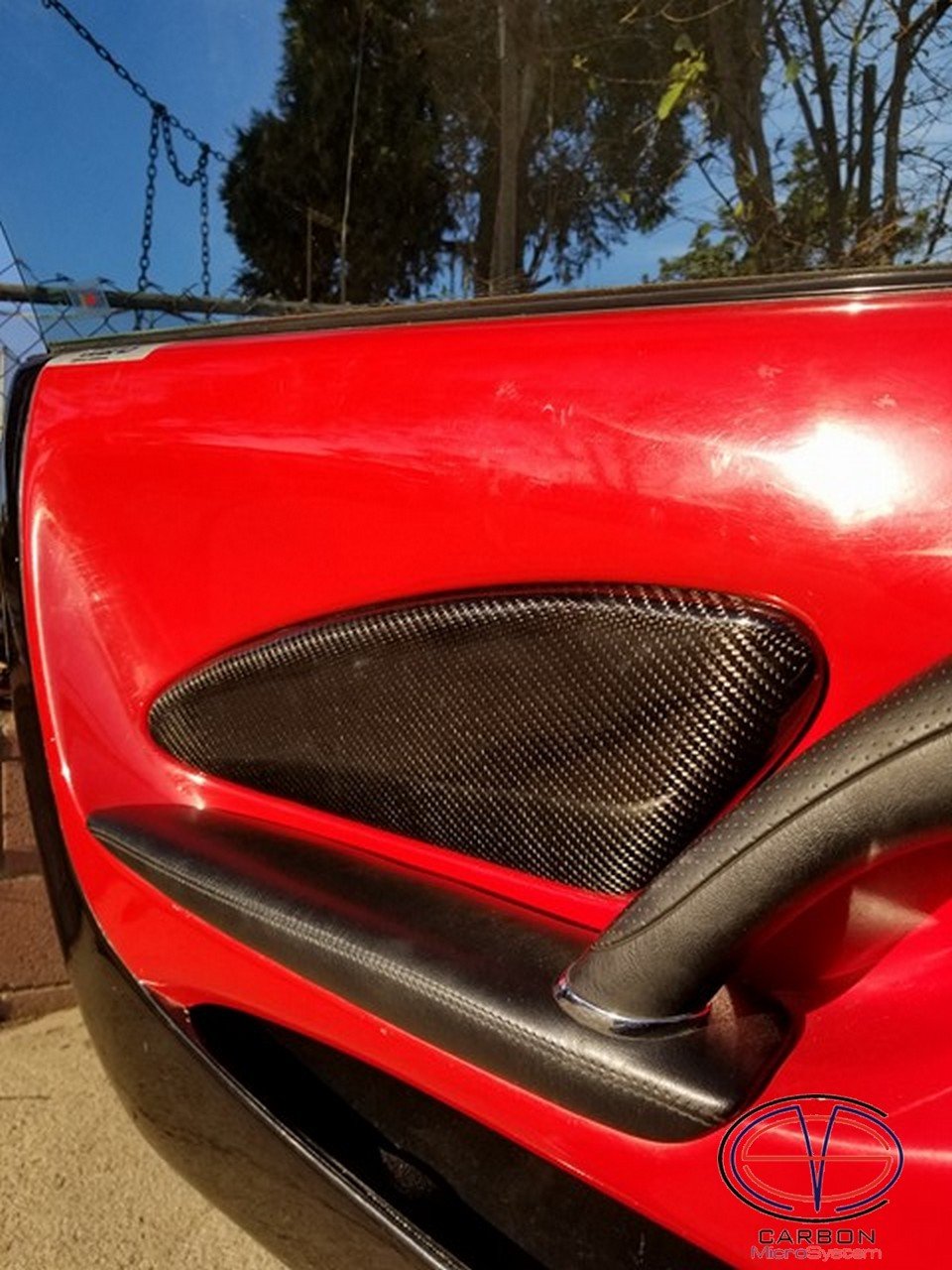 Door panel insert from Carbon Fiber for TOYOTA Celica T23