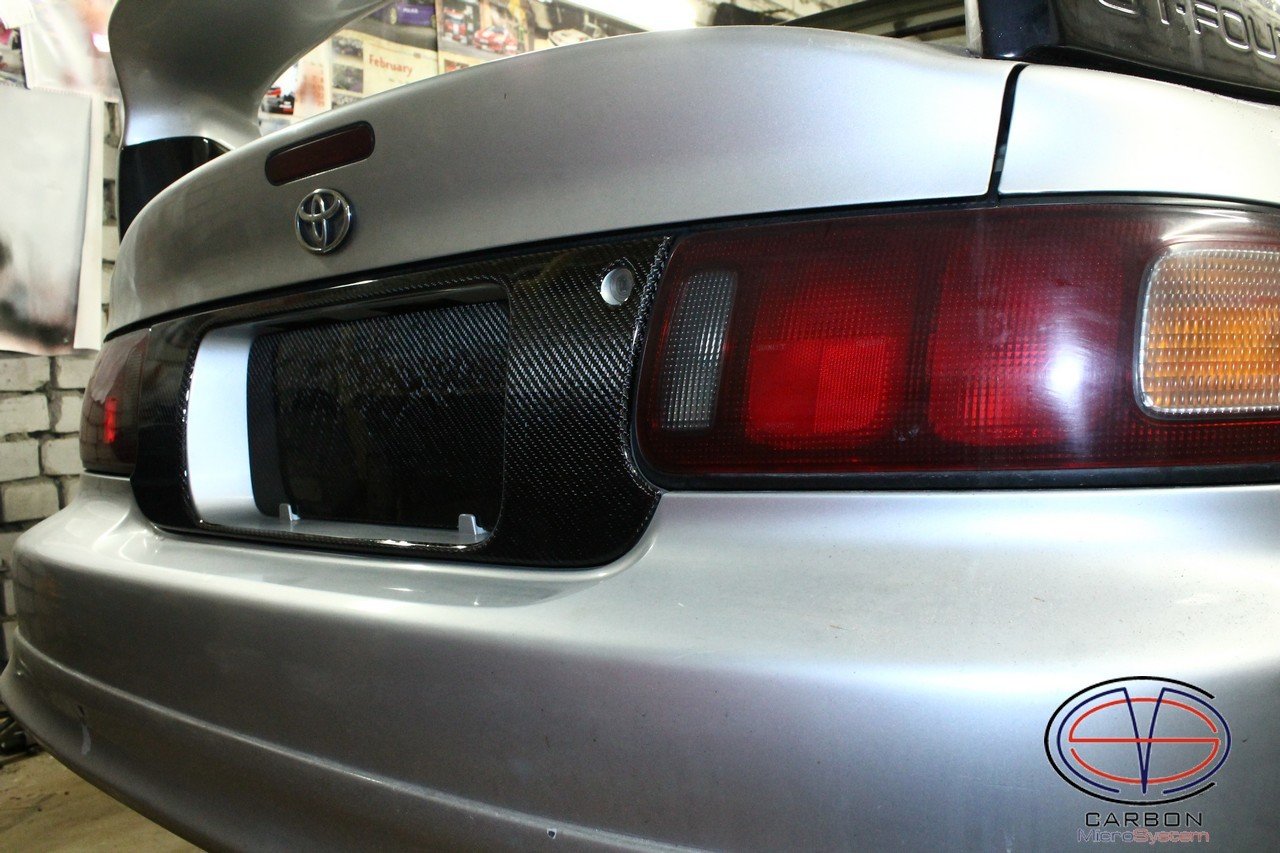 Number panel surround from Carbon Fiber for TOYOTA