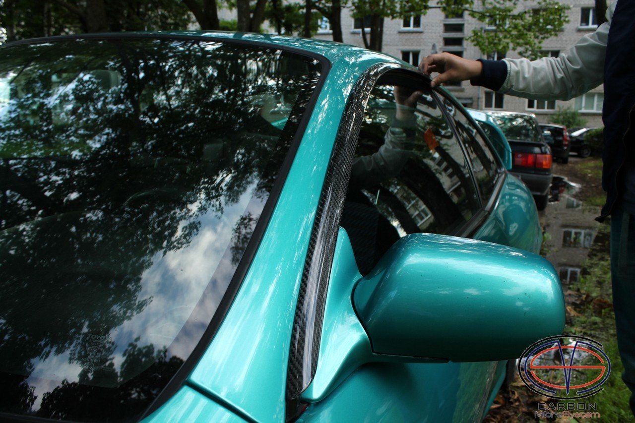 Window Wind Deflectors from Carbon Fiber for TOYOTA Celica ST202