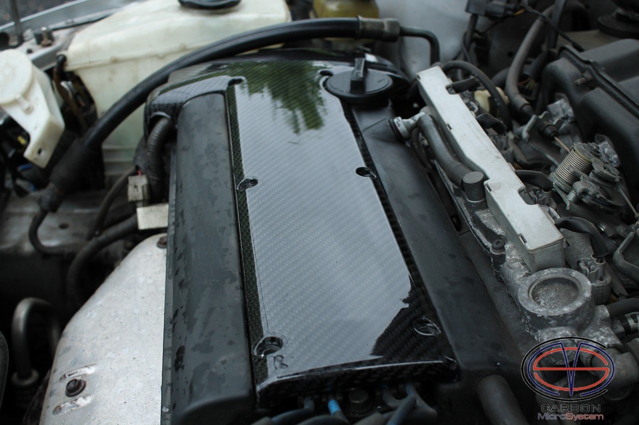 Timing belt cover and spark plug cover from Carbon Fiber for 4A-GE engine