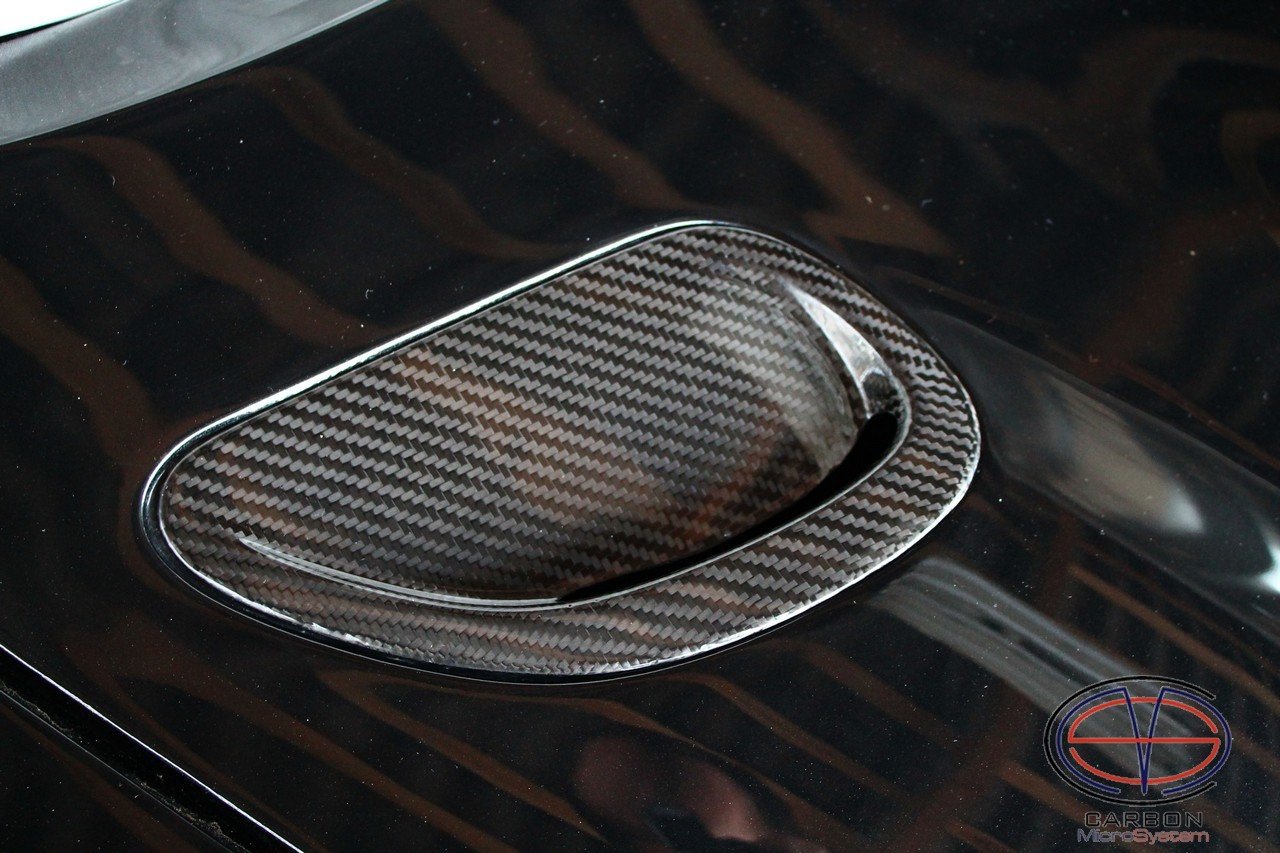 Inserts in hood from Carbon fiber for TOYOTA