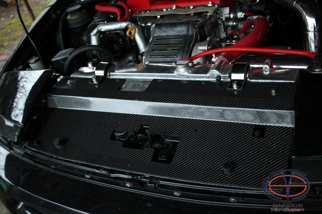 Radiator cooling panel from Carbon Fiber