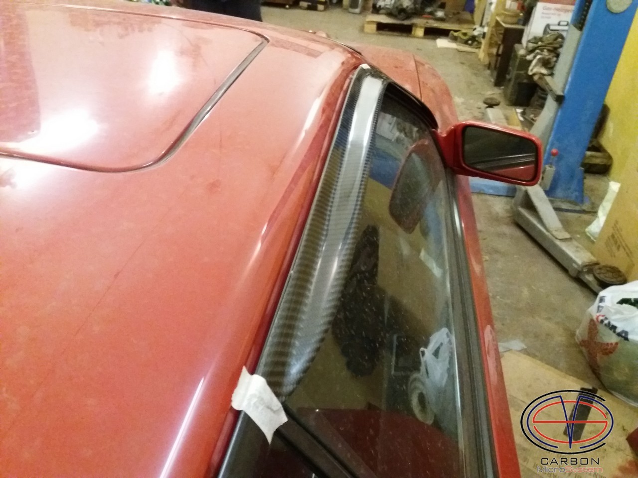 Window Wind - Rain Deflectors from Carbon Fiber for TOYOTA Celica ST162, ST165 GT4