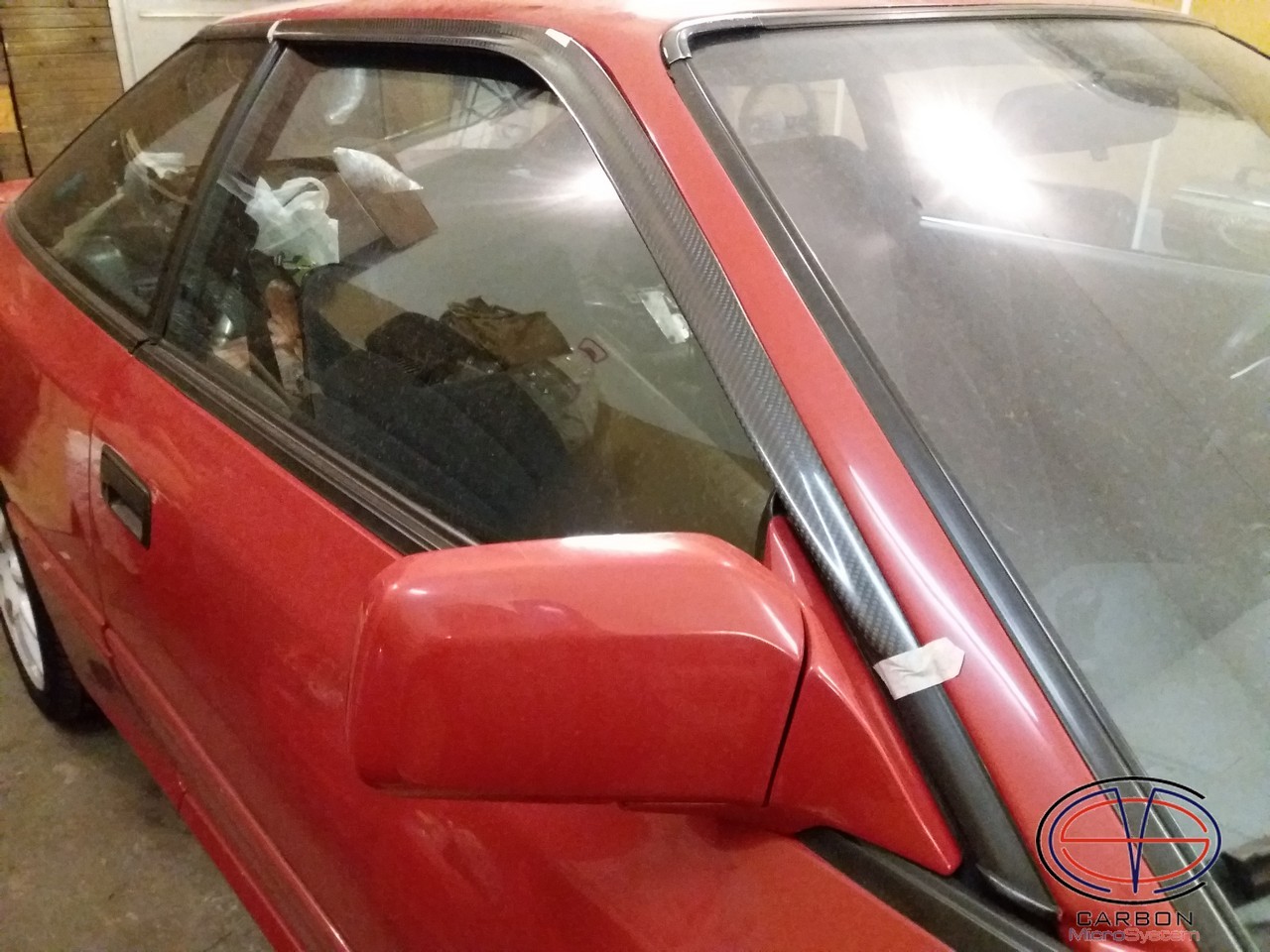 Window Wind - Rain Deflectors from Carbon Fiber