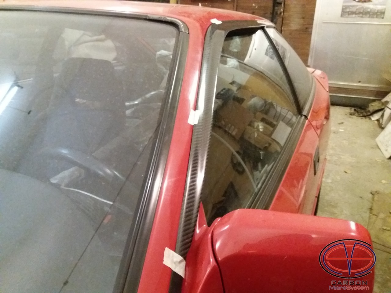 Window Wind - Rain Deflectors from Carbon Fiber for TOYOTA Celica
