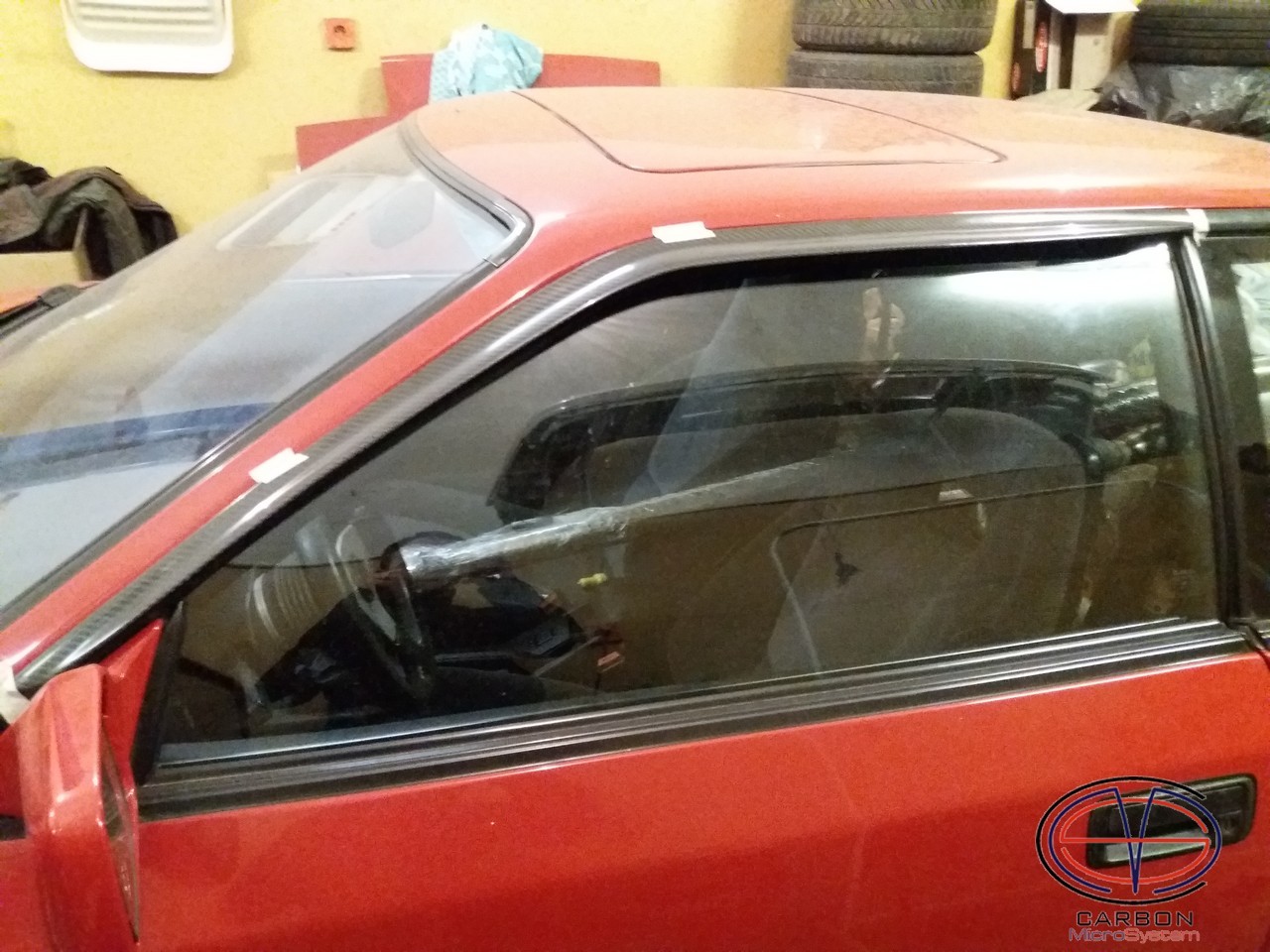 Window Wind - Rain Deflectors from Carbon Fiber for TOYOTA Celica ST165 GT4