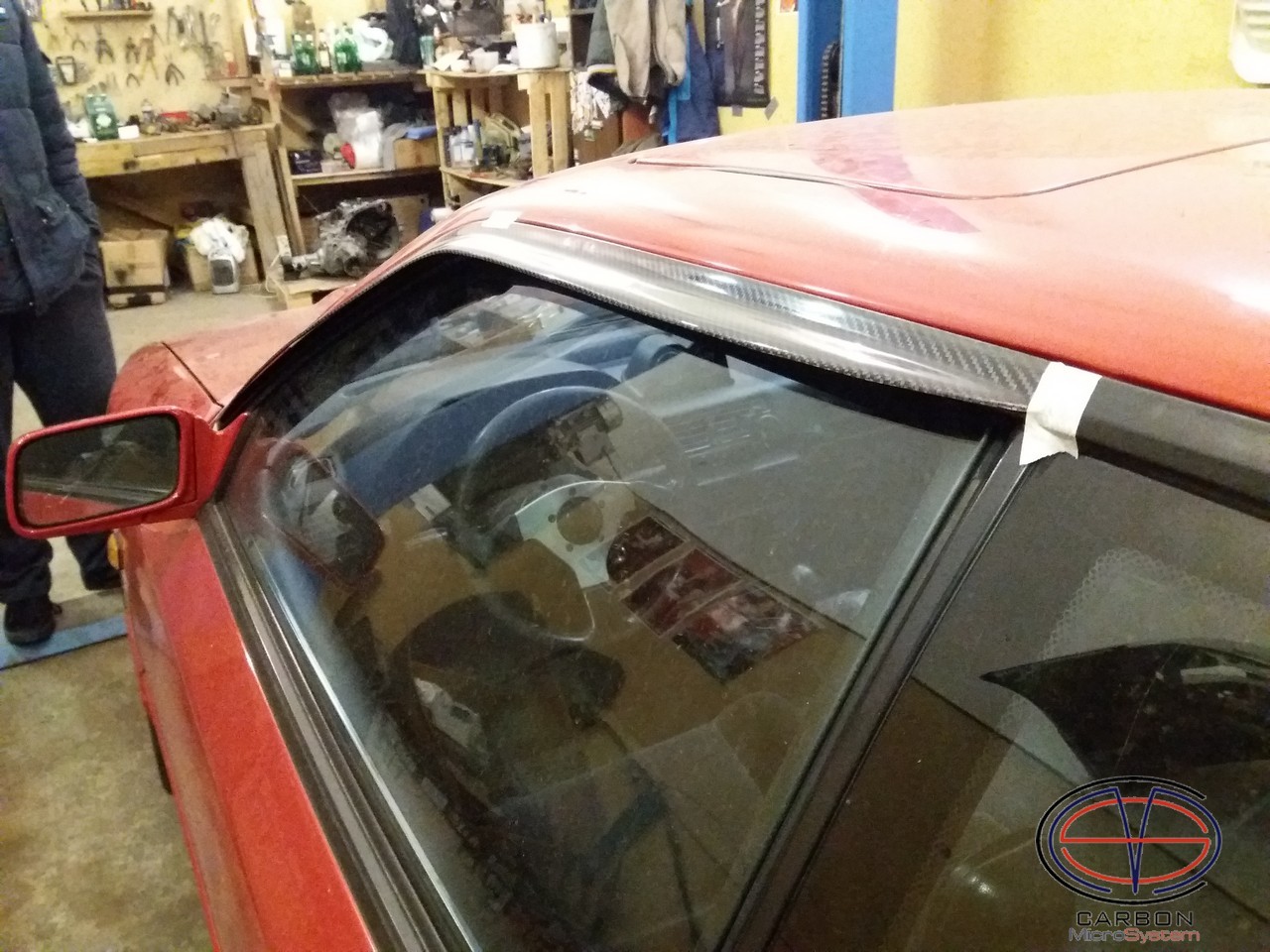 Window Wind - Rain Deflectors from Carbon Fiber for TOYOTA Celica ST162