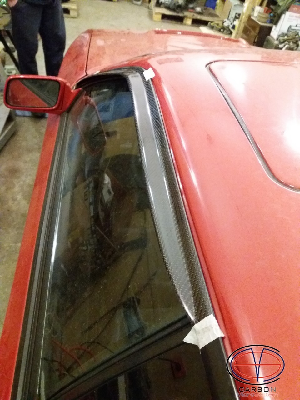 Window Wind - Rain Deflectors from Carbon Fiber for TOYOTA Celica ST162, ST165