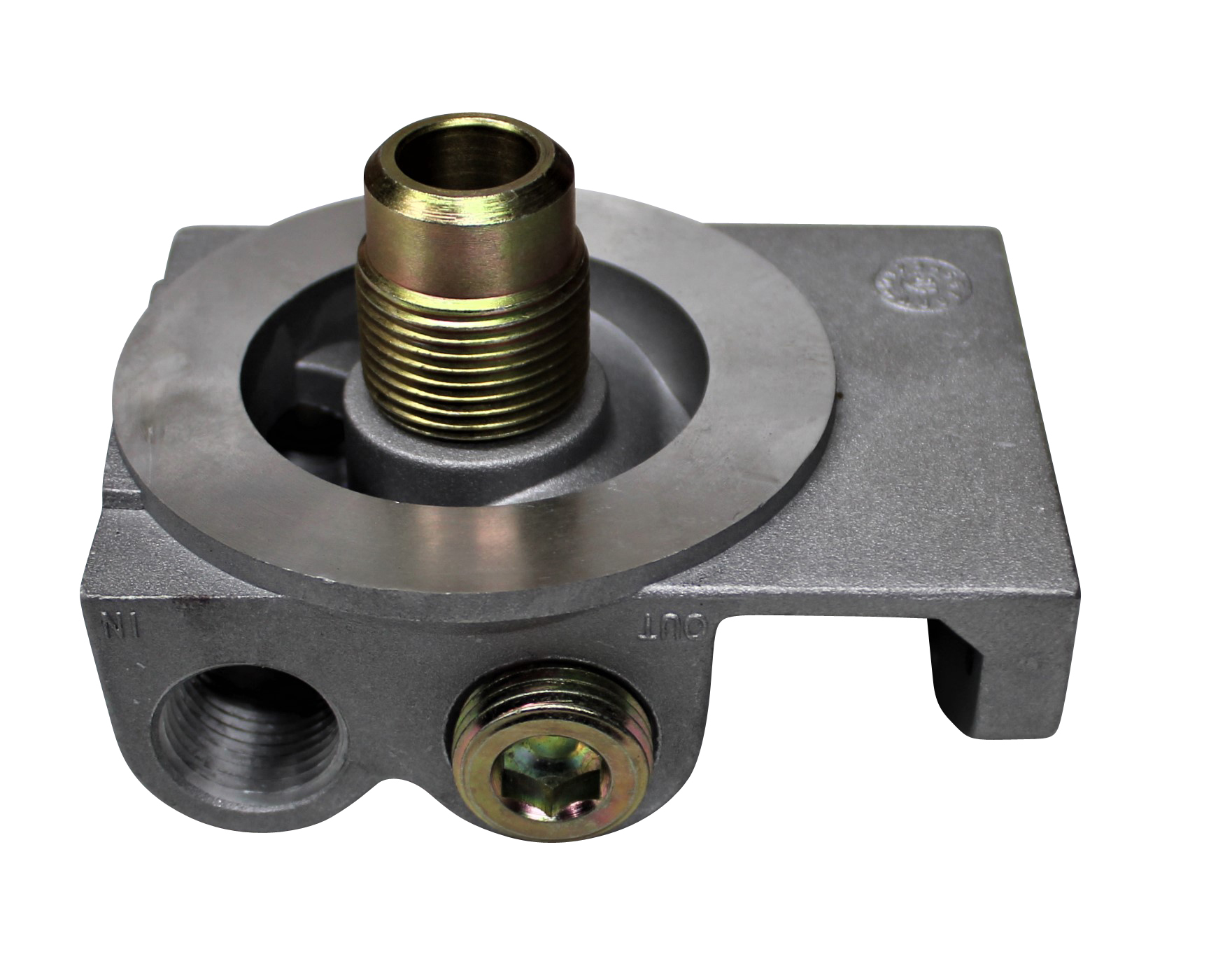 Diesel Fuel Filter Remote Mount Base for 1″14 CAT 1R0749 or 1R0750