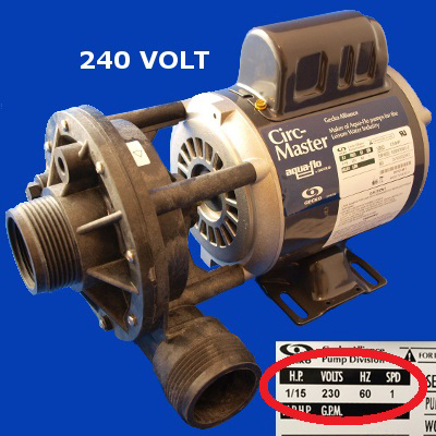 65-2120, PUMP, CIRCULATION PUMP, 240V 50/60HZ, 2007 - Present B-65-2120