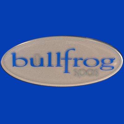 60-1225, Label, Spa Medallion, BULLFROG, Domed, 2011-Present 60-1225, Label, Spa Medallion, BULLFROG, Domed, 2011-Present