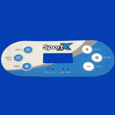 65-1850, Control, Overlay, Pad, SportX 1+2 Pump, 2009-2010 B-65-1850