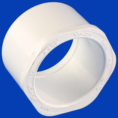 10-1660, PVC, BUSH, 2" X 1 1/2", SP X SOC B-10-1660